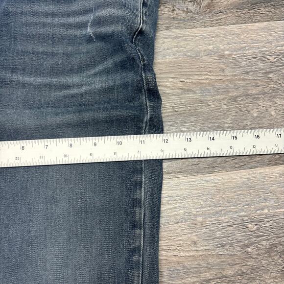 Lucky Brand 410 Dark Wash Blue Mens 34x30 Athletic Fit Straight Stretch‎ Jeans - Picture 12 of 13